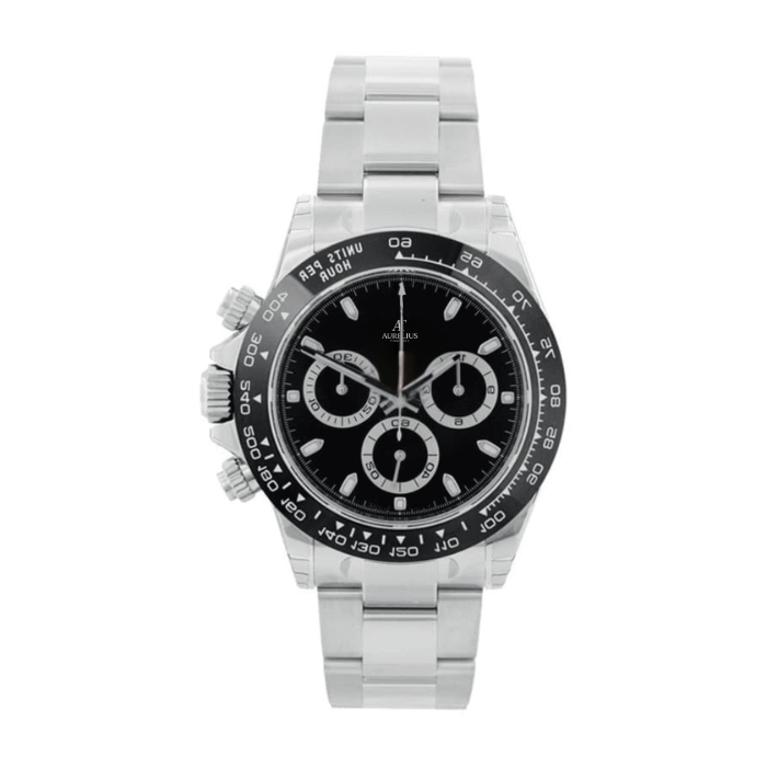 Chronograph 40 – Reverse Panda Dial | Steel Bracelet & Black Ceramic Tachymeter Bezel