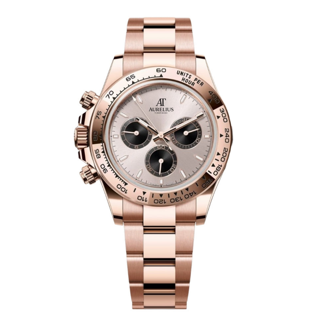 Chronograph 40 – Chocolate Dial | Rose Gold Tone Bracelet